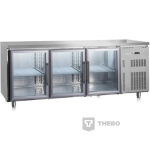 Koeltoonbank Gastro Inox met een afmeting van 2000 breedte x 600 diepte x 850 hoogte mm