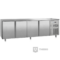 De gastro Inox koelwerkbank 4-deurs grootte van 2500(b)x600(d)x850(h)mm